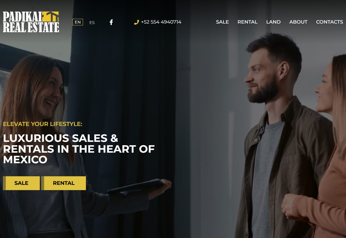 Padikai Real Estate website